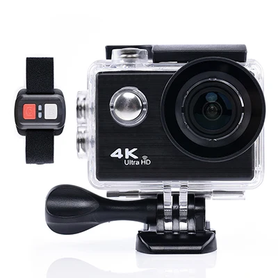 Черный Andoer F71R Экшн-камера цифровая 4K WiFi 1080P HD Экшн-камера, спортивные DV 30M Подводный Водонепроницаемый шлем камера - Цвет: Черный