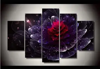

Crystal flower diy 3d mosaic diamond painting rose cross stitch 5pcs/set full square drill diamond embroidery multi-pictures