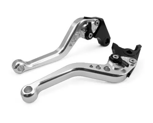Новые короткие длинные для Kawasaki ZX6R 636 2007 2008 2009- ZX10R 2006-15 Z1000 07-16 мотоциклетные Регулируемые рычаги тормозного сцепления с ЧПУ - Цвет: Silver
