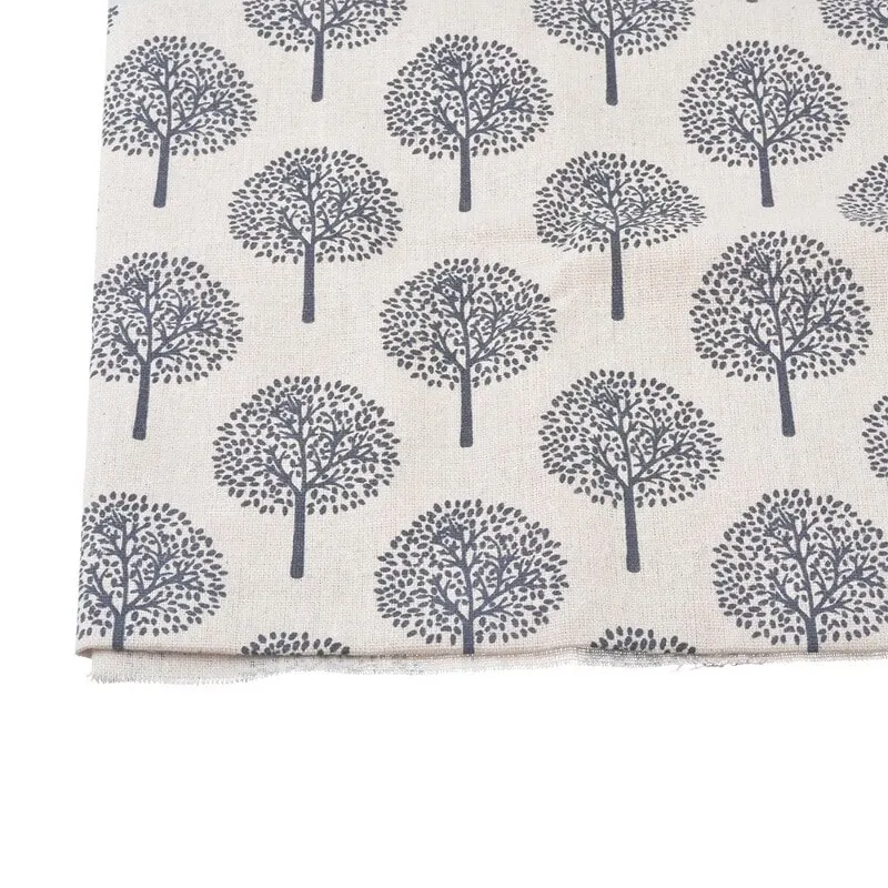 

100x50cm Cotton Fabric For Needlework Cloth Quiliting Fabric DIY Handmade Textile Sewing New Natural Line Tree Printed