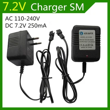 

7.2V 250 mA Charger Fpr NiCd and NiMH battery pack charger For toy RC car AC 110V-240V DC 7.2v 250mA SM black Plug