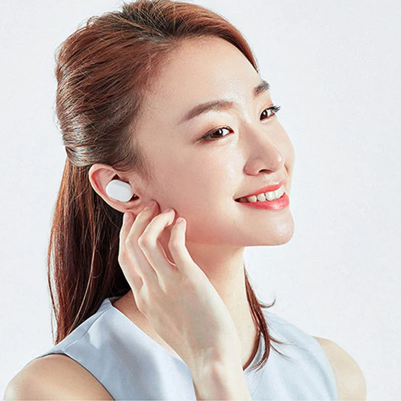 Xiaomi mi AirDots TWS Bluetooth наушники беспроводные наушники-вкладыши наушники гарнитура с mi c и зарядной док-станцией Молодежная версия