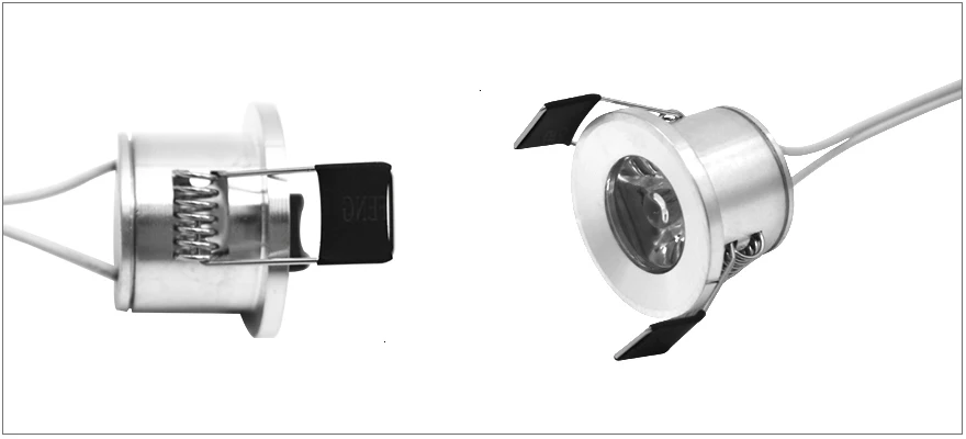LEDIARY 12V Mini LED Spot Downlights Dimmable Lamp Set Remote Controller Ceiling Recessed 1.5W 27mm Hole Silvery Cabinet Lights