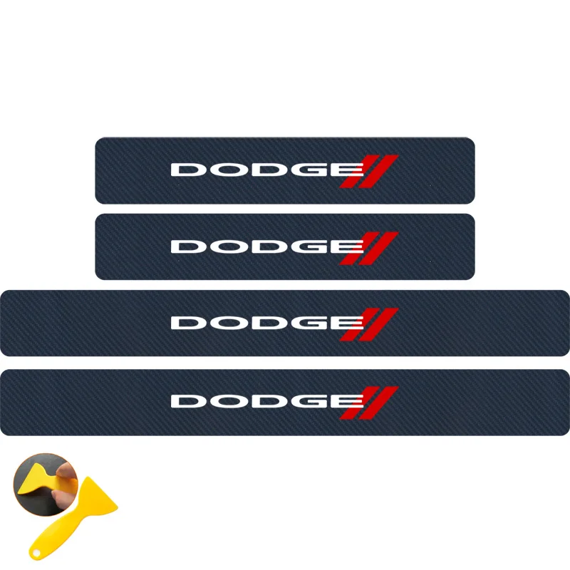 Автомобильный Стайлинг 4 шт. 3D наклейки из углеродного волокна для Dodge Challenger ram 1500 зарядное устройство Мститель Калибр Дротика нитро - Название цвета: Синий
