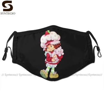 

Strawberry Mouth Face Mask Strawberry Shortcake Custard Facial Mask Cool Kawai with 2 Filters for Adult