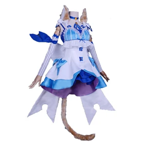 costume ears tail Re: жизнь в другом мире от Zero Re: Zero костюм Феликс Аргайл Косплей Костюм Полный комплект с носками уши хвост и парик - Цвет: costume ears tail
