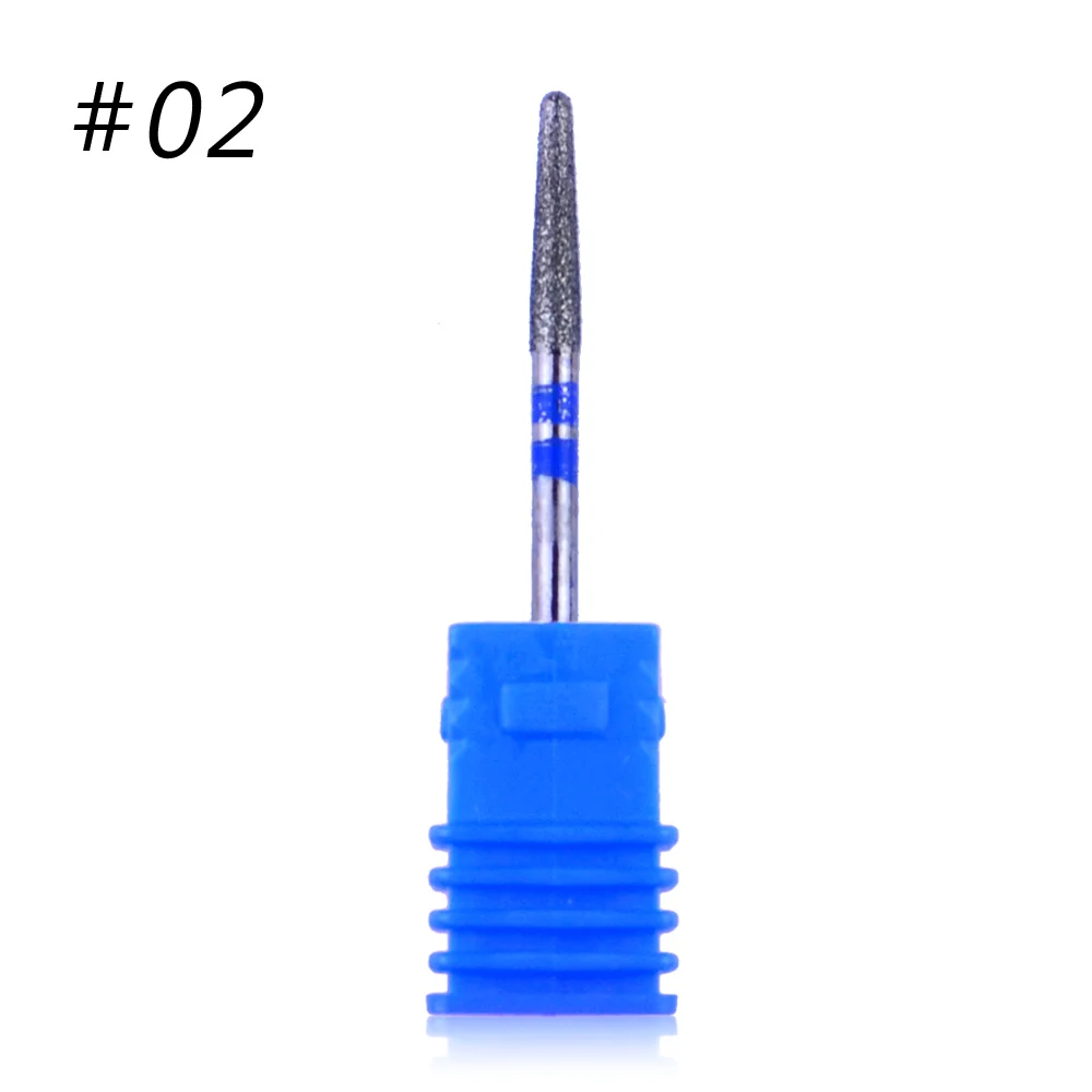 20 Types Milling Cutter For Manicure Diamond Nail Drill Bits Rotate Burr Electric Nail Drill Pedicure Remove Tool Accessory