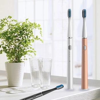 

M200 Electric Toothbrush Ultrasonic Sonic toothbrush Wireless rechargeable battery IPX7 Waterproof included extra brushes head