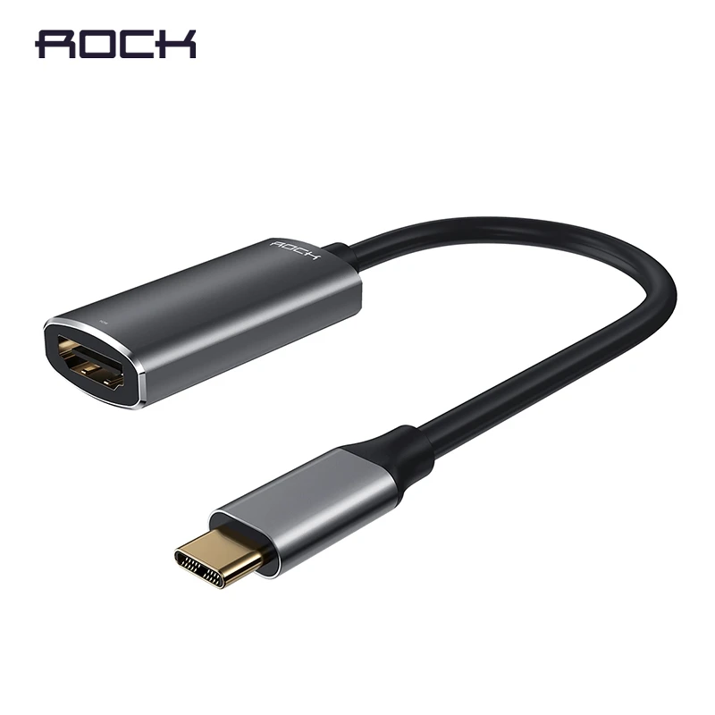 ROCK USB C HDMI кабель type C к HDMI адаптер для MacBook samsung Galaxy S10/S9 huawei mate 20 P20 Pro USB-C к HDMI адаптер