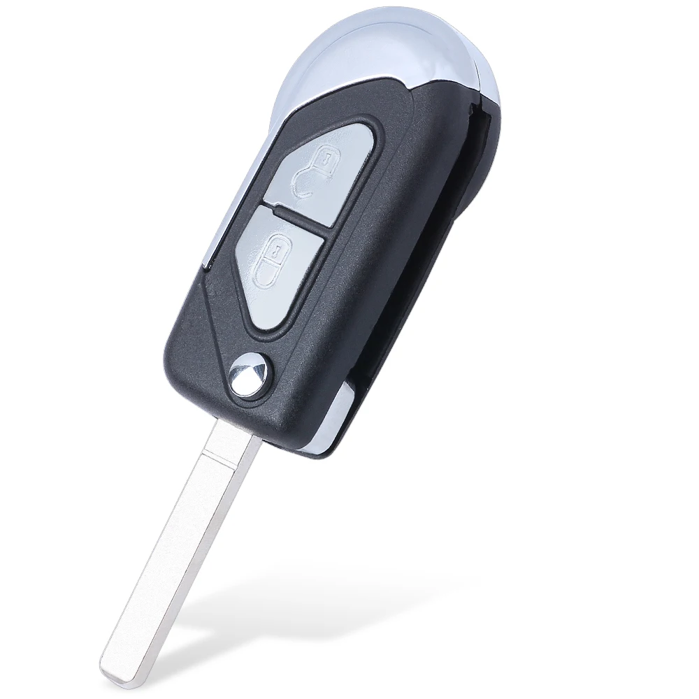 Folding Remote Car Key Shell Case 2 Button For Citroen C3 DS3 2009-2014 Uncut HU83 VA2 Blade