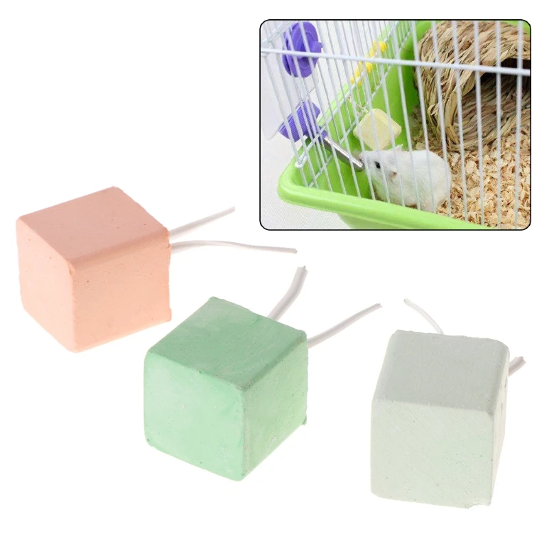 Toys Hamster Cube-Hang Grinding-Stone Mineral Rat Calcium Squirrel Rabbit Teeth Drop-Ship