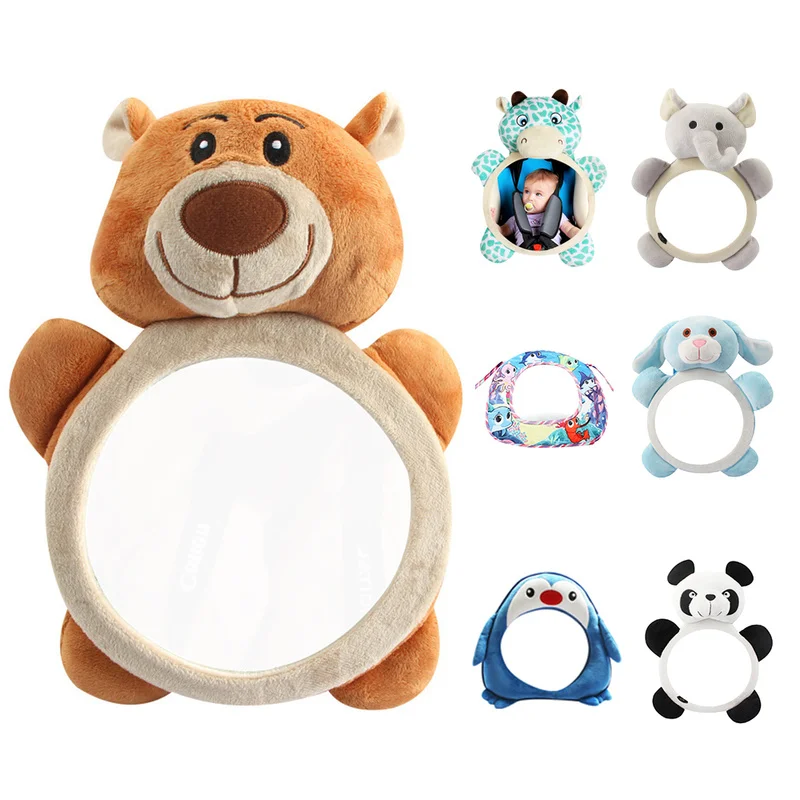 Автомобильные детские зеркала милые животные слон панда олень детское зеркало