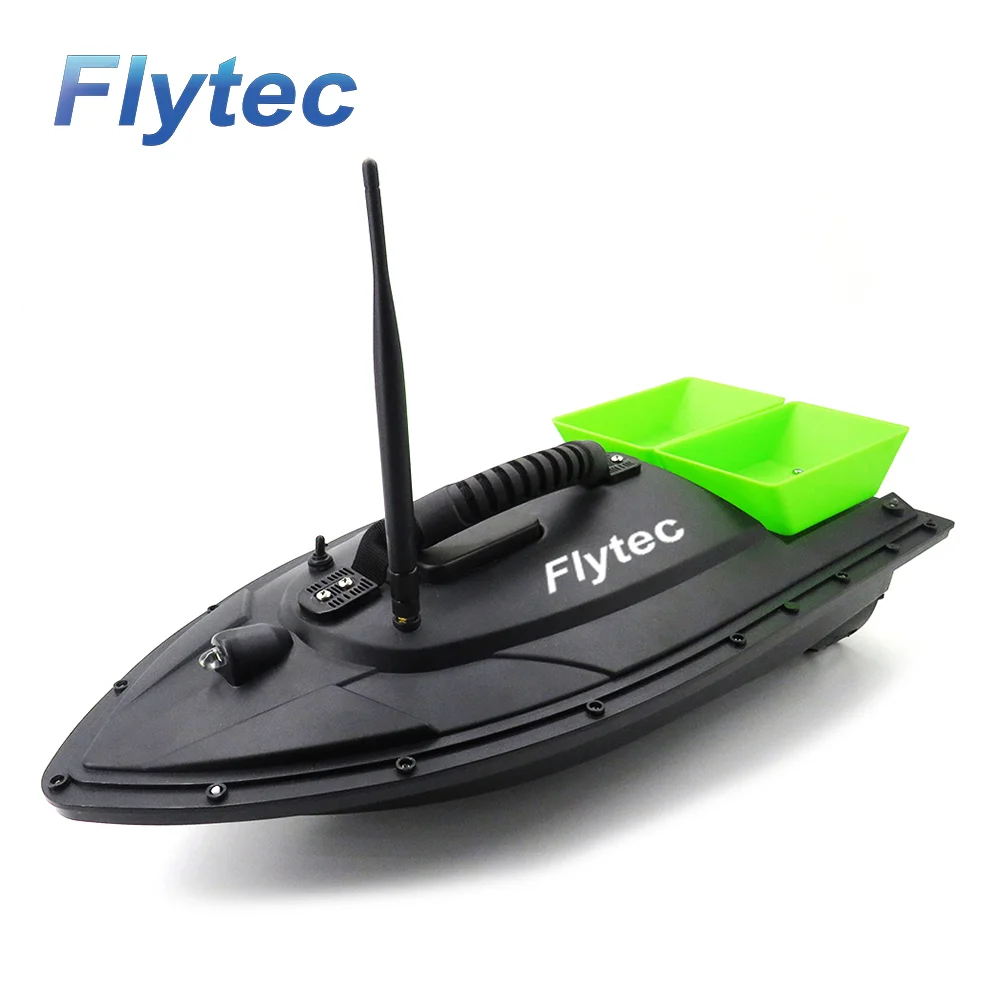 Flytec 2011-5 интеллектуальная двойная приманка с дистанционным управлением рыбацкая лодка RC двойное тело бросок корма погружение RC приманка лодка игрушка - Цвет: Green US Plug