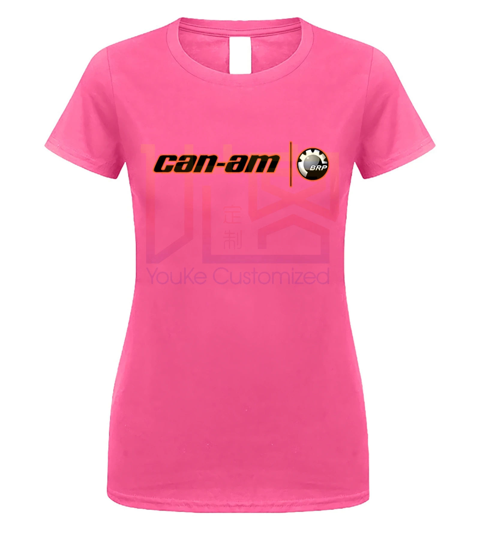 Мужская модная футболка с логотипом Can Am Spyder - Цвет: women pink
