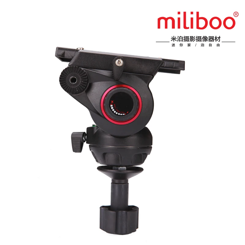 Miliboo MTT609A профессиональная камера штатив БЫСТРОРАЗЪЕМНАЯ пластина с одной ручкой гидравлический демпфер головка костюм Tripe