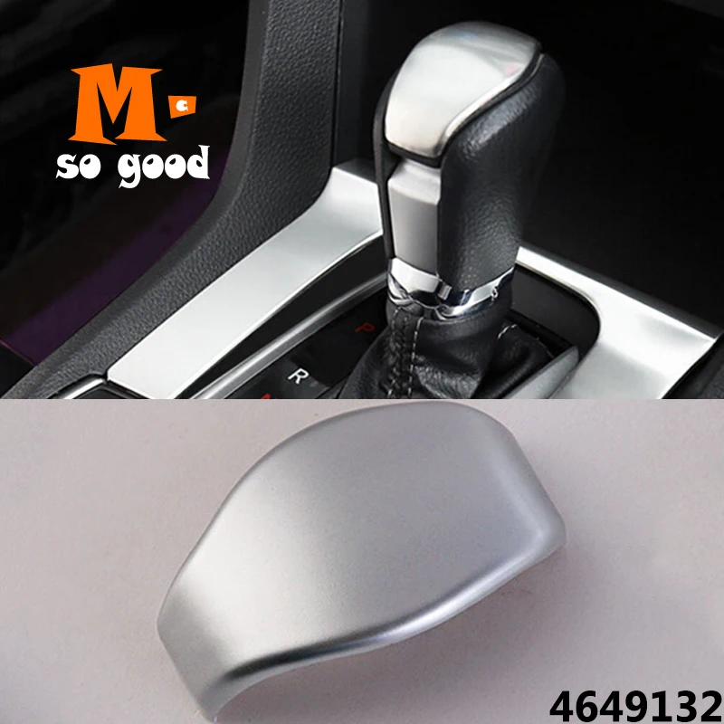 

2016 2017 For Honda Civic 10th Car Gear Shift knob handle trim Cover-ABS Matte/Red car interior styling Accessories