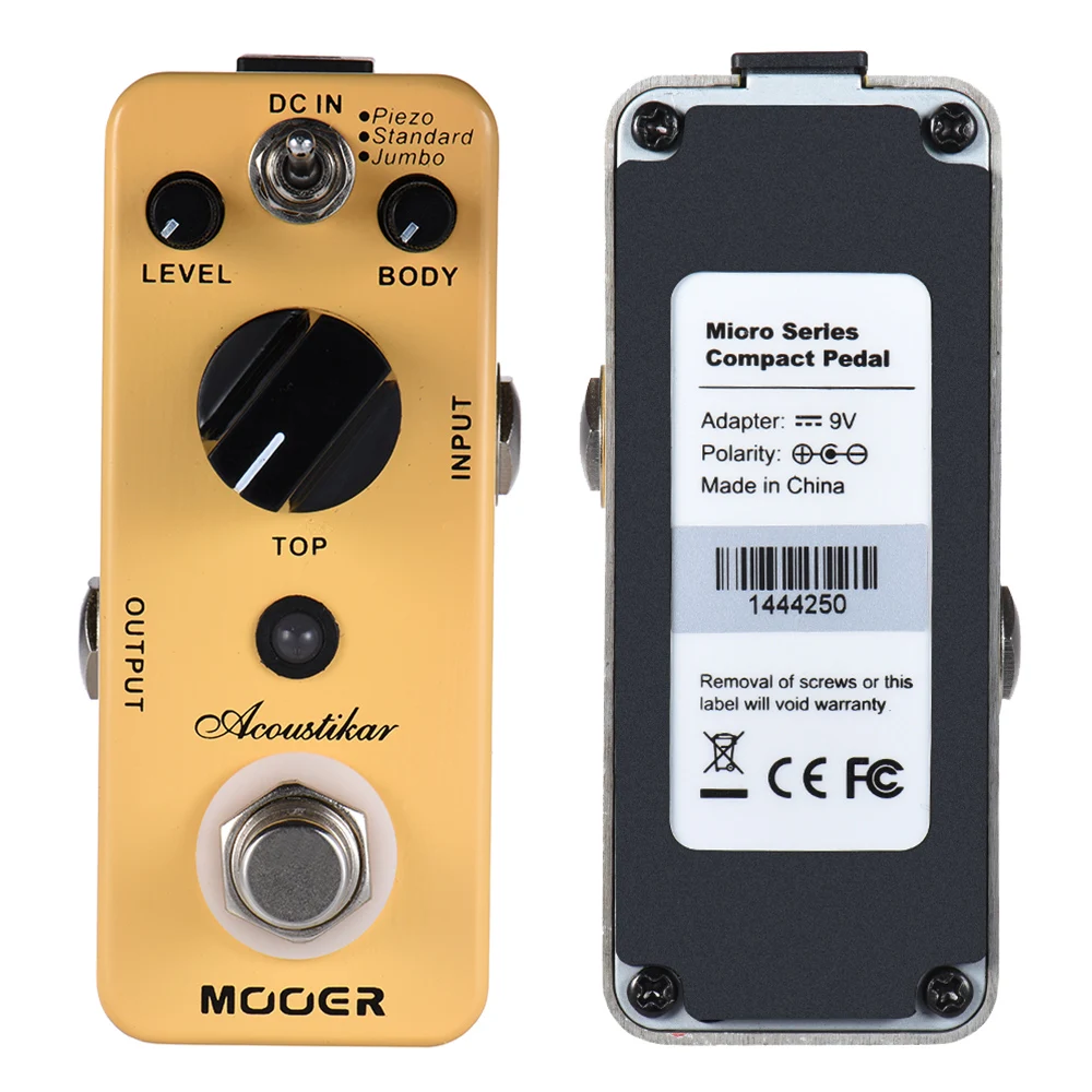 

Hot New Acoustikar Acoustic Guitar Simulator Effect Pedal True Bypass with 3 Modes (Piezo/Standard/Jumbo)