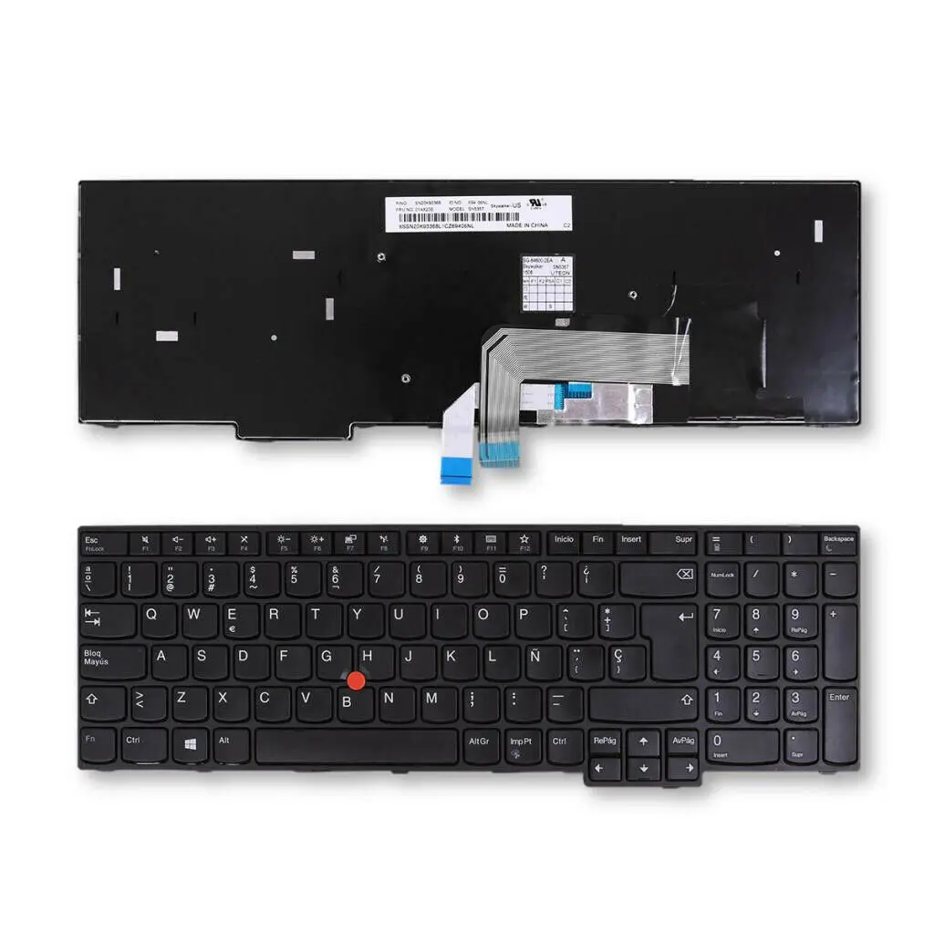 Для lenovo Thinkpad E575 E570 пластиковая испанская клавиатура для ноутбука с рамкой Win8 SP