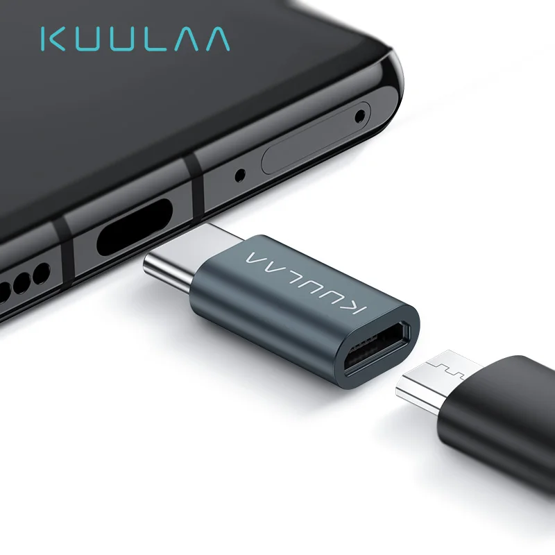 KUULAA USB C OTG адаптер Тип к Micro зарядное устройство кабель конвертер для Macbook Pro Samsung