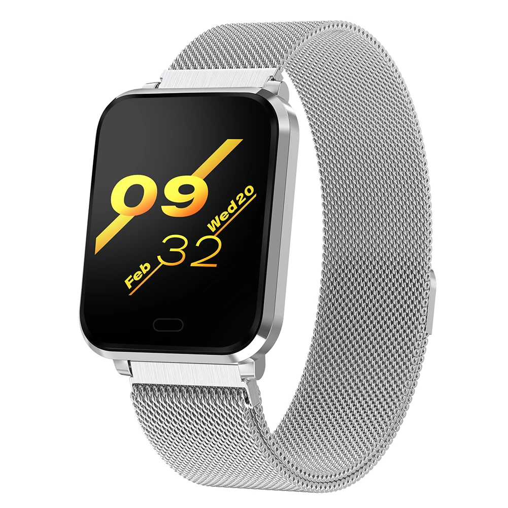 

Heart Rate Monitor Blood Pressure Measurement 1.3inch Screen Smart Bracelet Pedometer Gift Touch Message Remind Watch Waterproof