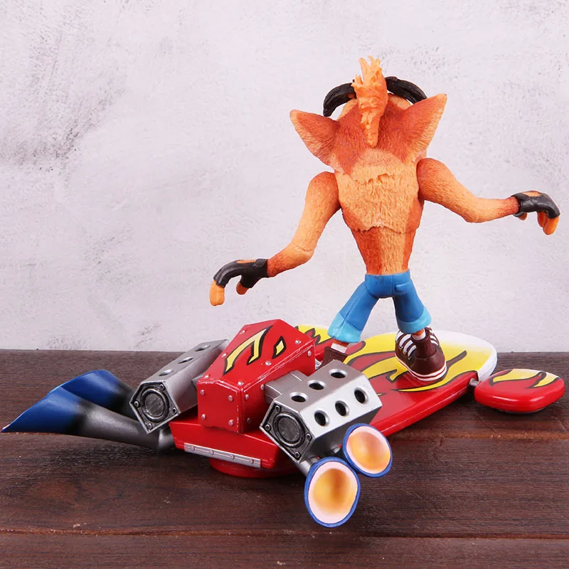 NECA Crash Bandicoot с реактивной доской Делюкс Фигурки ПВХ Аниме Фигурка Коллекционная модель игрушки