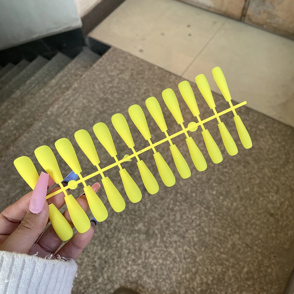 Mix Colors Matte Coffin Full Cover Nail Tips fake nails nail tips false nails false nail tips For Art Artificial Fingernails Fake