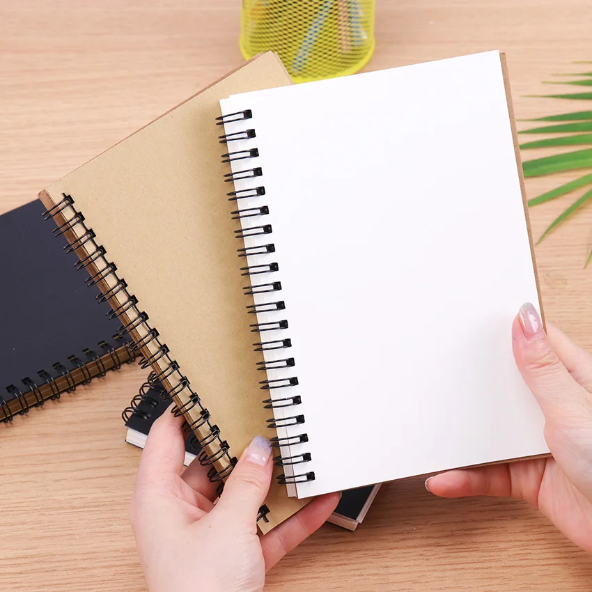 New Sketchbook Kraft Paper Notebook Sketch Painting Diary Journal Student Note 