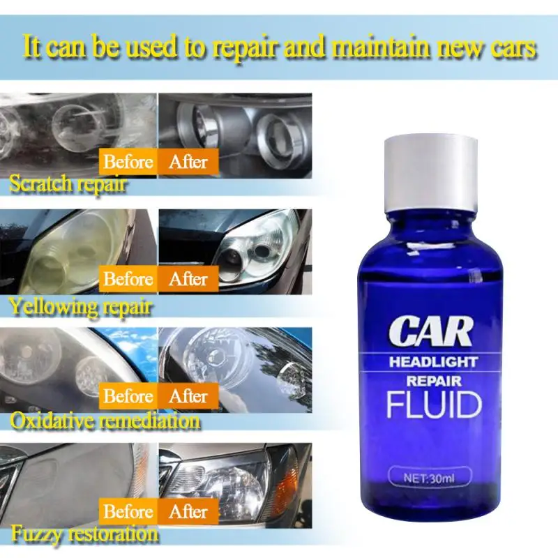 30ml Auto Cleaning Window Glass Cleaner Headlight Repair Refurbishment