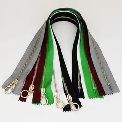 Set of Colorful Metal Zippers for DIY Crafts and Sewing Projects (5 mixed colors D)