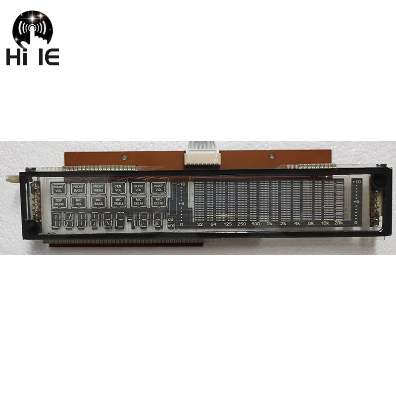 Mono Power Amplifier Panel VFD Display VU Meter Audio Level dB Meter Music Audio Spectrum Indicator with Transformer VFD7939