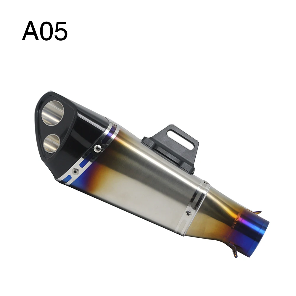 A05 Scl moto s-38-51 мм moto cross moto rcycle выхлопная труба без шнуровки moto CB650F LTZ 400 XT 600 ER6N CBR250R moto rcycle глушитель - Цвет: A05
