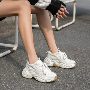 

Hot Fashion Sneakes Woman Ladies Trainers Female Platform Shoes 2020 Private Label Flats Lace Up Running Shoes Chaussure Femme