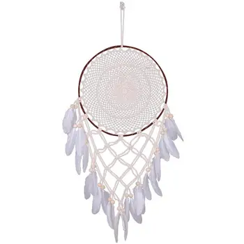 

1pc Pendant Feather Indoor Adorable Decorative Hanging Ornament Photo Props Dreamcatcher Decor Hanging Decor