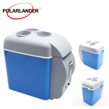 

7.5L Mini Car Refrigerator 12V Fridge for Travel RV Electranics Portable Geladeira for Cars Multi-Function in Blue Cooler Warmer