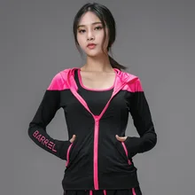 Женский кардиган из ДАКРОНА для йоги, осень и зима, длинный рукав, для фитнеса, спорта, бега, женский, быстросохнущий, из ДАКРОНА