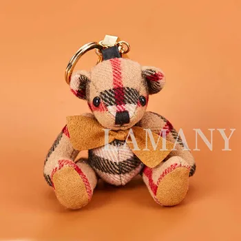 

Luxury Bag Accessories Kawaii Bear Doll Sanrio Keychain Bag Charm Car Pendant Top Quality Gifts Vintage Chain Keyrings bt21