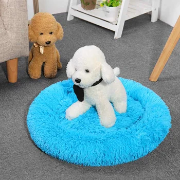 

Soft Puppy Cat Dog Pet Bed Mat Cave House Washable Warm Pet Kennel Super Soft Fluffy Comfortable Sleeping Nest House Mat Cushion