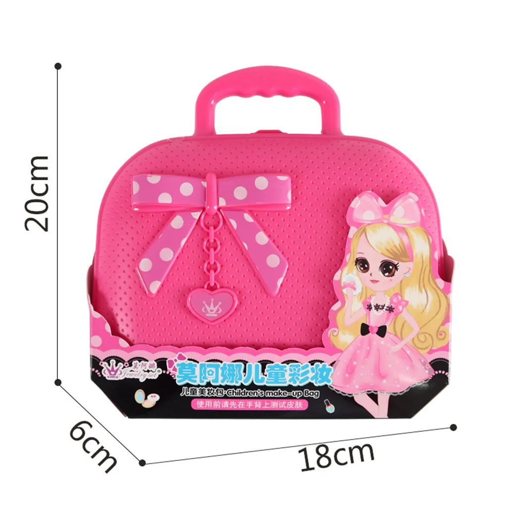 Принцесса Makeupes набор косметики игрушки Nailes Польский Макияж Наборы Cutes играть в дом детский подарок чемодан делать вид играть игрушки# C