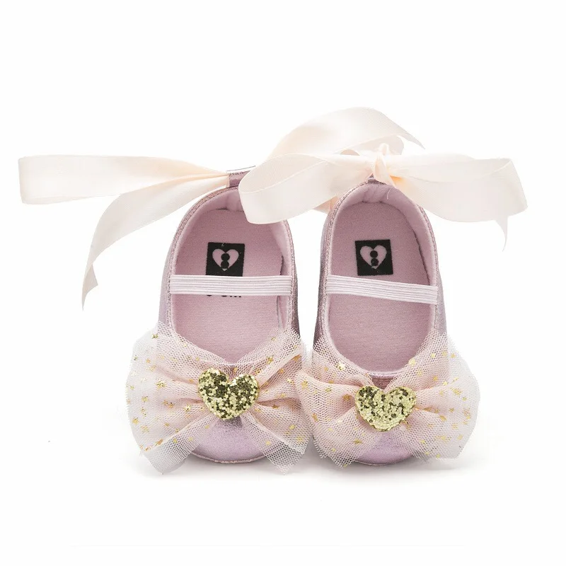 Детская обувь для первых шагов; противоскользящая обувь для девочек; Милая обувь принцессы с бантом для новорожденных; модная детская обувь