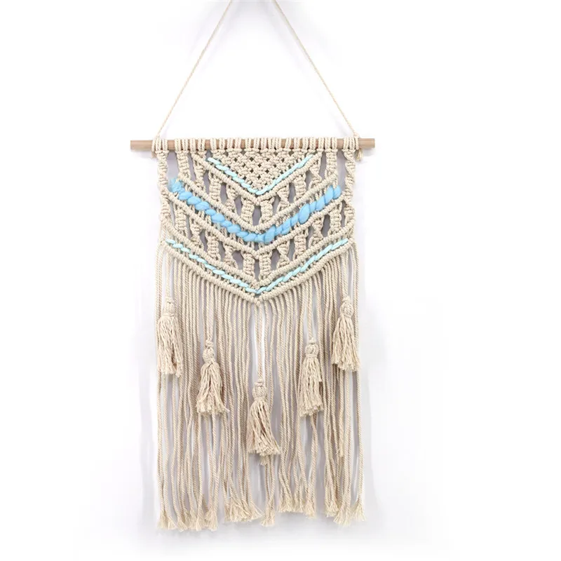 Scandinavia Style Macrame Woven Wall Hanging Fresh Cotton Home Geometric Art Decor Beautiful Apartment Dorm Room Decoration