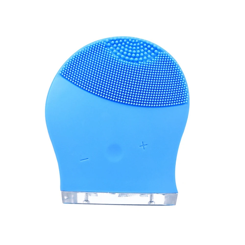 Ультразвуковая электрическая щетка для мытья лица, щетка для очищения лица, вибрационная щетка для удаления кожи, очиститель пор, массажный скруббер для лица, зарядка от USB - Цвет: style B- blue
