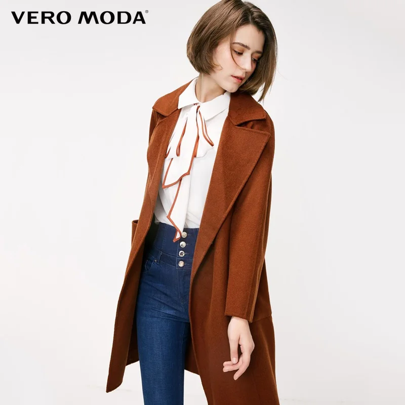 Vero Moda зимняя Классическая Женская шерстяная куртка | 318427522