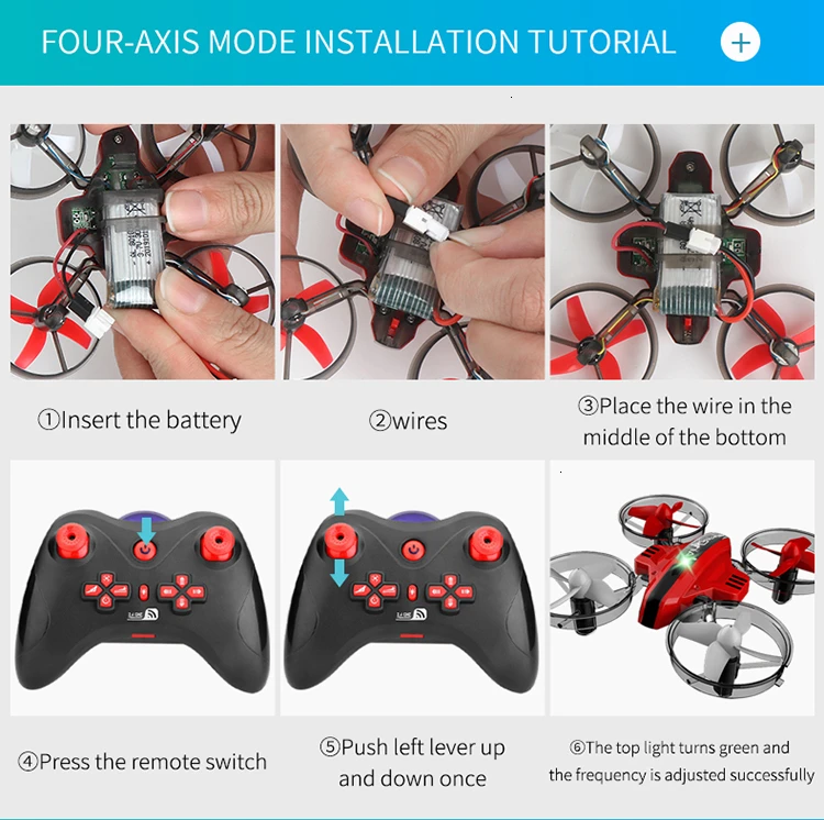 L6082 Air Genius RC Квадрокоптер самолет крошечный whuver все-в-одном DIY 2,4G RC Дрон для детей подарок RTF Квадрокоптер красный Самолеты
