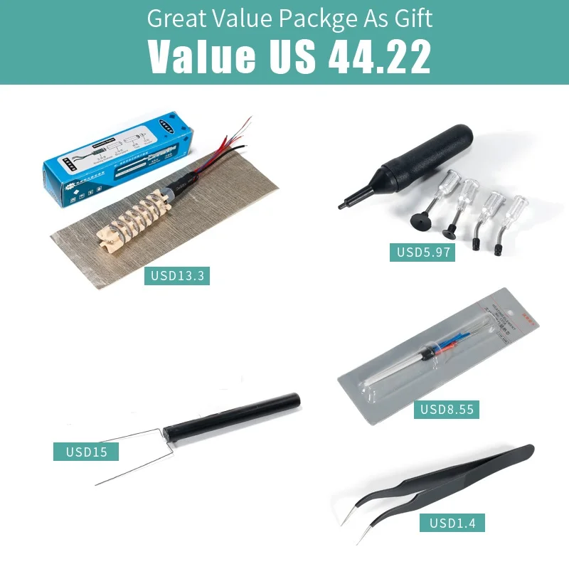 YIHUA 853AAA 1200W Preheating Soldering Iron Hot Air Gun Soldering Station  3 In 1 BGA Rework Station Phone Repair Tool 2