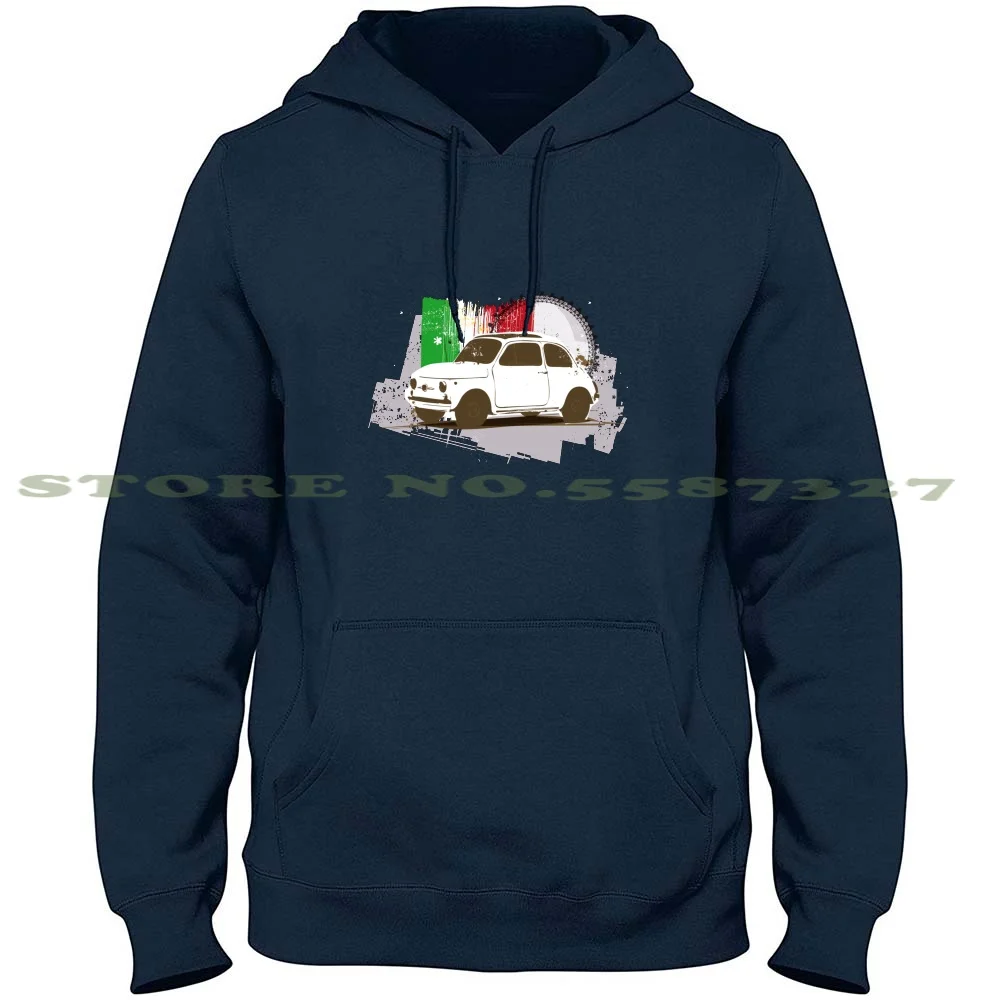 

La Bella 500 Hoodies Sweatshirt For Men Women Yellow Car Italy Retro Cute 500 Italian Colorful Classic Bella