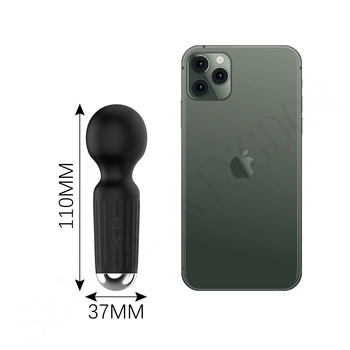 Strong Motors Vibrators Mini AV Wand 20 Modes Sticks Small Portable G-spot Clitoral Stimulator Female Masturbator Adult Sex Toys 6