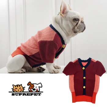 

SUPREPET Warm Pet Dog Clothes for French Bulldog Cotton Puppy Clothes Winter Fleece Dog Sweater Coat Dog Jacket Puppy Clothes