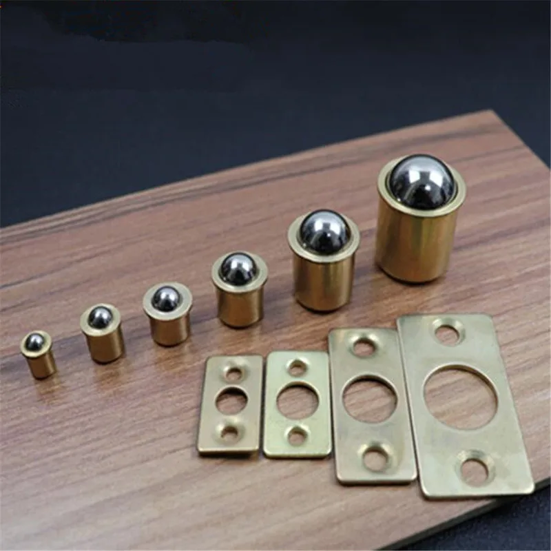 

Pure Copper Closet Door Ball Catch Drawer Side Ball Magnetic Closet Catch Latch Door Lock Cabinet Doorstop Furniture Fitting