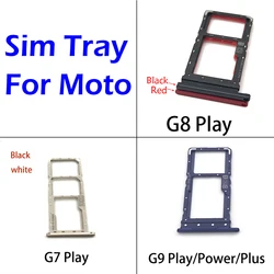 New SiM Tray For Motorola Moto G7 G8 G9 Play Plus Power SIM Card Slot SD Card Tray Holder Adapter