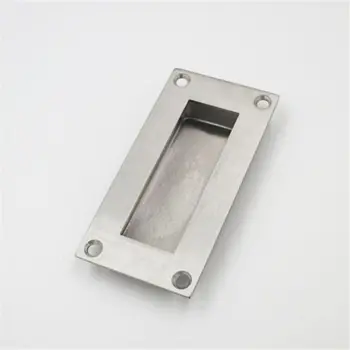 

New Rectangular Face Fix Flush Recessed Sliding Door Pull Handle Stainless Steel